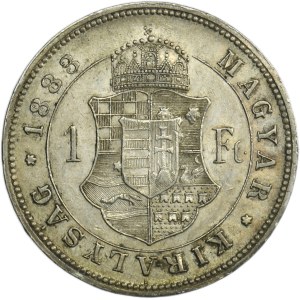 Hungary, Franz Joseph I, 1 Forint Kremnitz 1883 KB