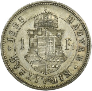Hungary, Franz Joseph I, 1 Forint Kremnitz 1883 KB