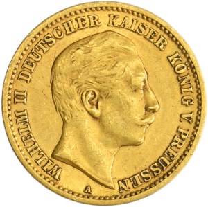 Allemagne, Royaume de Prusse, Guillaume II, 10 Mark Berlin 1906 A