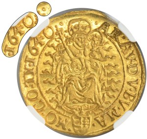 Hungary, Ferdinand III, Ducat Kremnitz 1640 KB - NGC MS67 - RARE