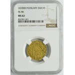 Hungary, Ferdinand II, Ducat Kremnitz 1635 KB - NGC MS62 - VERY RARE