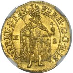 Hungary, Ferdinand II, Ducat Kremnitz 1635 KB - NGC MS62 - VERY RARE