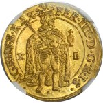 Hungary, Ferdinand III, Ducat Kremnitz 1642 KB - NGC MS67 - RARE