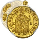 Hungary, Ferdinand III, Ducat Kremnitz 1641 KB - NGC MS67 - RARE