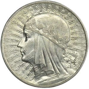 Głowa Kobiety, 10 złotych Warszawa 1933