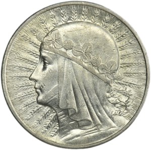 Głowa Kobiety, 10 złotych Warszawa 1933
