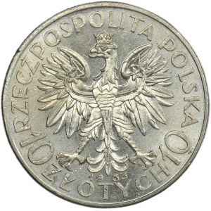 Głowa Kobiety, 10 złotych Warszawa 1933