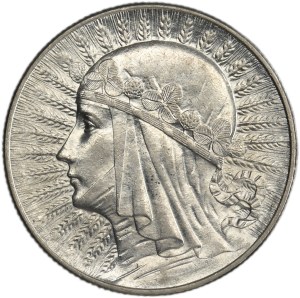 Głowa Kobiety, 5 złotych Warszawa 1933