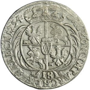 Augustus III of Poland, 18 Groschen Leipzig 1754 EC
