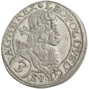 Austria, Leopold I, 3 Kreuzer Wien 1670