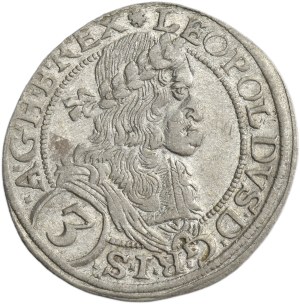 Austria, Leopold I, 3 Kreuzer Wien 1670