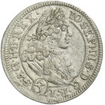 Silesia, Habsburg rule, Joseph I, 3 Kreuzer Breslau 1707 FN