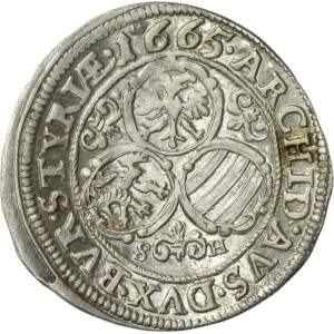 Austria, Leopold I, 3 Krajcary Graz 1665 SH