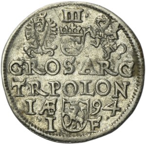 Zygmunt III Waza, Trojak Olkusz 1594