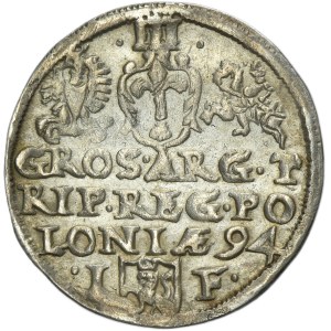 Sigismund III Vasa, 3 Groschen Olkusz 1594 - RARER