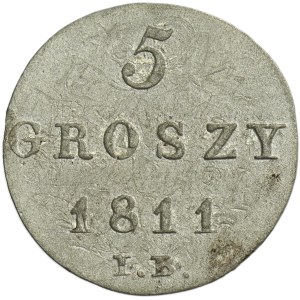 Duchy of Warsaw, 5 Groschen Warsaw 1811 IB