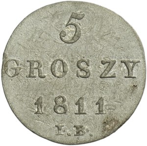 Duchy of Warsaw, 5 Groschen Warsaw 1811 IB
