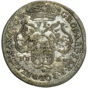 Augustus II the Strong, 6 Groschen Leipzig 1702 EPH