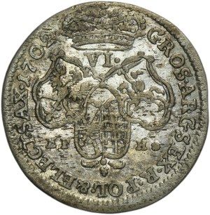 Augustus II the Strong, 6 Groschen Leipzig 1702 EPH