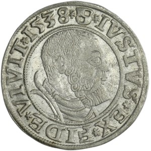 Duchy of Prussia, Albrecht Hohenzollern, Groschen Königsberg 1538 - PRVSS