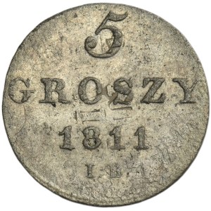 Duchy of Warsaw, 5 Groschen Warsaw 1811 IB