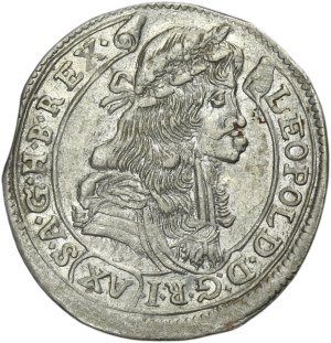 Hungary, Leopold I, 15 Kreuzer Kremnitz 1681 KB