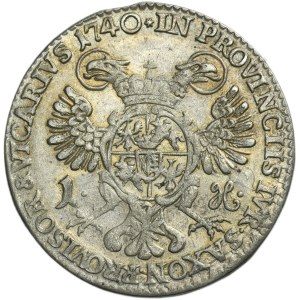 August III Sas, Grosz wikariacki Drezno 1740