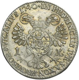 Augustus III of Poland, Groschen Dresden 1740