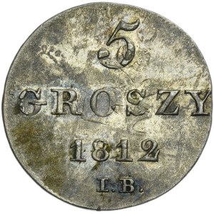 Duchy of Warsaw, 5 groszy Warsaw 1812 IB