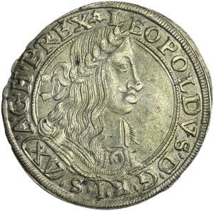 Austria, Leopold I, 15 Kreuzer Wien 1663 CA