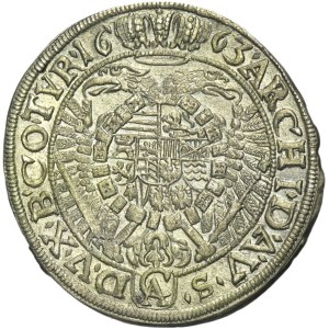 Austria, Leopold I, 15 Krajcarów Wiedeń 1663 CA