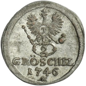 Silesia, Prussian rule, Friedrich II, 2 Gröschel Breslau 1746 AHE