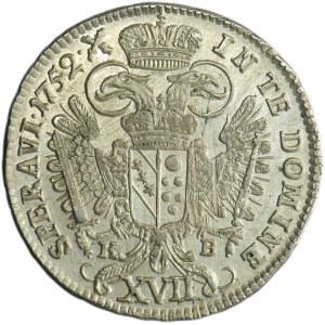 Austria, Franz I, 17 Kreuzer Kremnitz 1752 KB