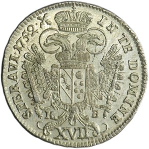 Austria, Franz I, 17 Kreuzer Kremnitz 1752 KB