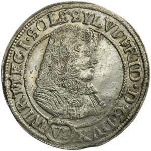 Silesia, Duchy of Oels, Sylvius Friedrich, 6 Kreuzer Oels 1674 SP