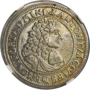 Germany, County of Montfort-Peggau, Anton II, 15 Kreuzer 1692 - RARE - NGC AU55