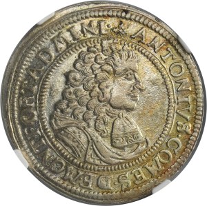 Germany, County of Montfort-Peggau, Anton II, 15 Kreuzer 1692 - RARE - NGC AU55