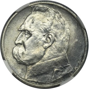 Piłsudski, 2 złote 1936 - RZADKIE - NGC UNC DETAILS