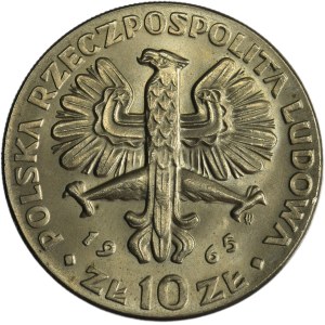 DESTRUKT, 10 złotych 1965 VII Wieków Warszawy, Nike