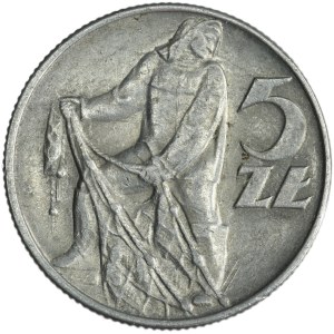 DESTRUKT, 5 złotych 1974 Rybak - TRAWKA