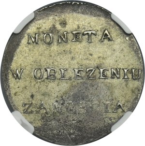 Siege of Zamosc, 2 zloty 1813 - NGC AU58