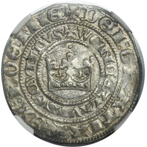 Bohemia, Wenceslaus II, Groschen Kuttenberg - NGC MS62