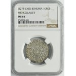 Bohemia, Wenceslaus II, Groschen Kuttenberg - NGC MS62