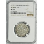 Bohemia, Wenceslaus II, Groschen Kuttenberg - NGC MS62