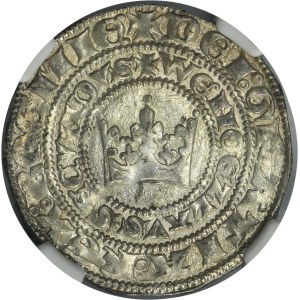 Bohemia, Wenceslaus II, Groschen Kuttenberg - NGC AU58