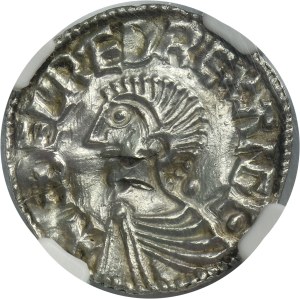 England, Aethelred II, Denarius Long Cross type London undated - V