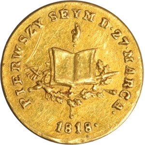 Medal opening of the first Sejm of the Kingdom of Poland in 1818