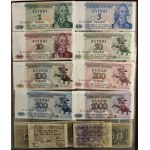 Zestaw, mix banknotów zagranicznych w klaserze (ok. 151 szt.)