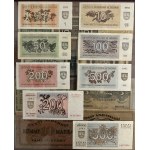 Zestaw, mix banknotów zagranicznych w klaserze (ok. 151 szt.)