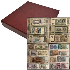 Set, mix of foreign banknotes in a binder (ca. 95 pcs.)